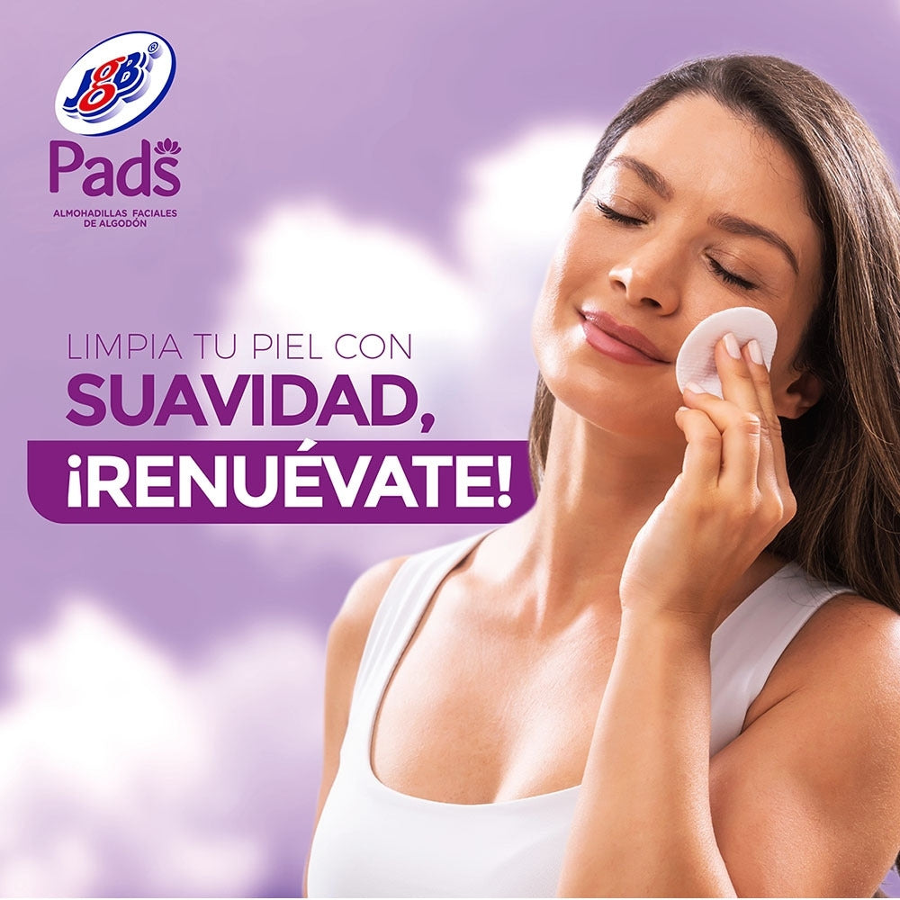 PADS FACIALES JGB REDONDOS BOLSA X 80 UNDS