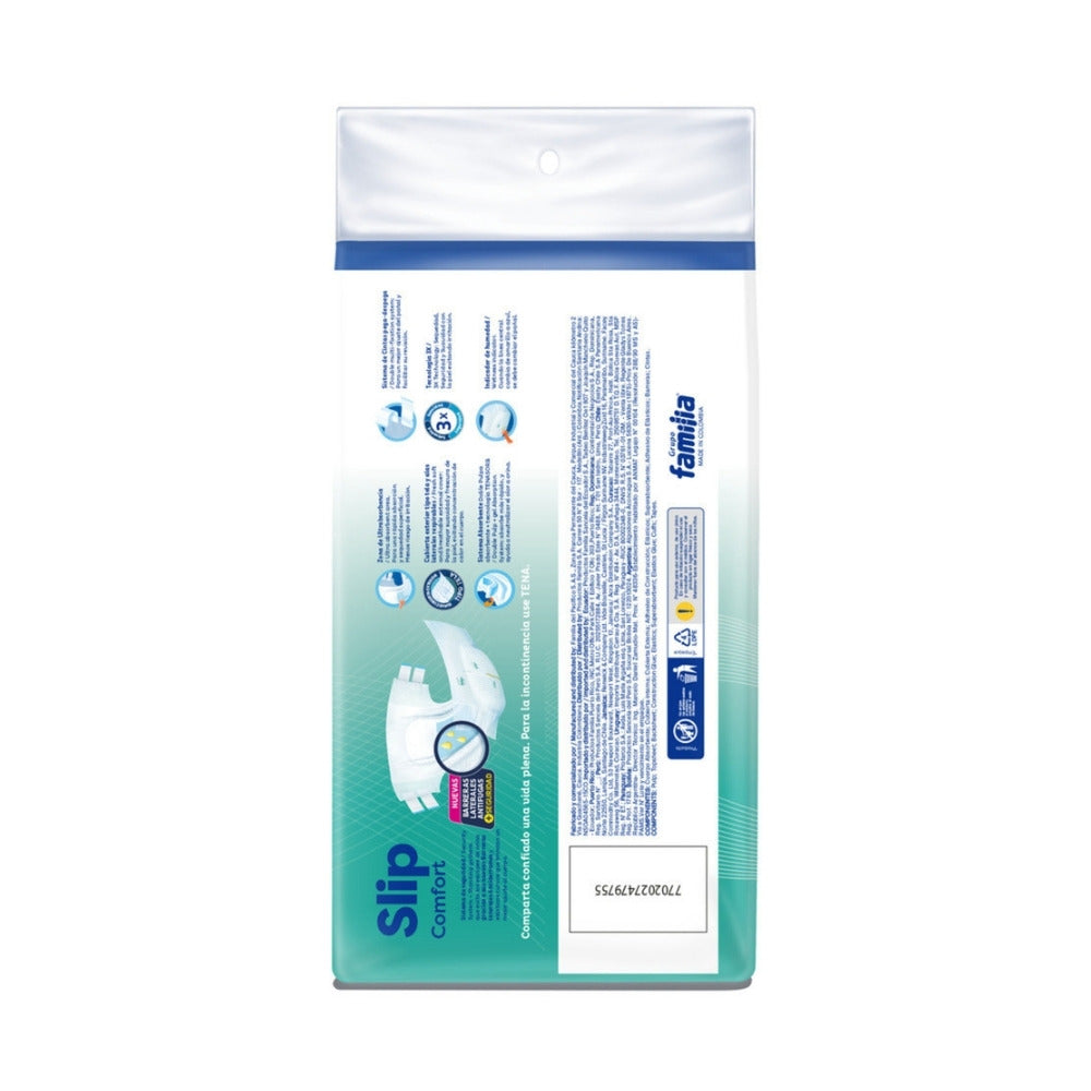PAÑAL TENA SLIP COMFORT TALLA L BOLSA X 1 UND