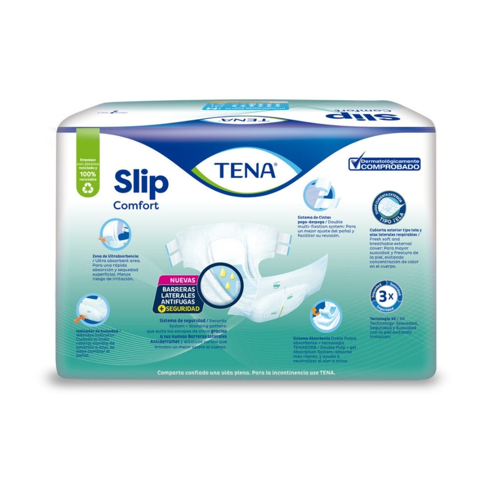 PAÑAL TENA SLIP COMFORT TALLA M BOLSA X 21 UNDS