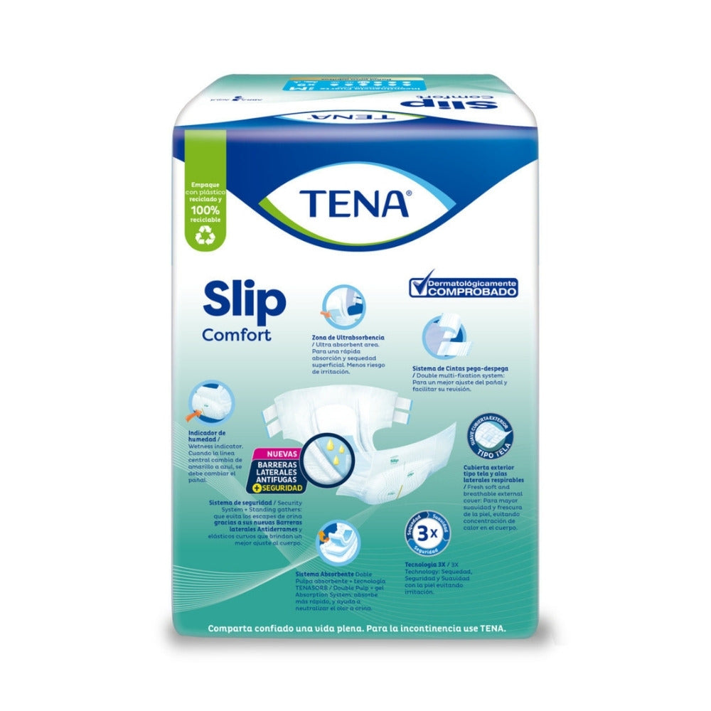 PAÑAL TENA SLIP COMFORT TALLA M BOLSA X 9 UNDS