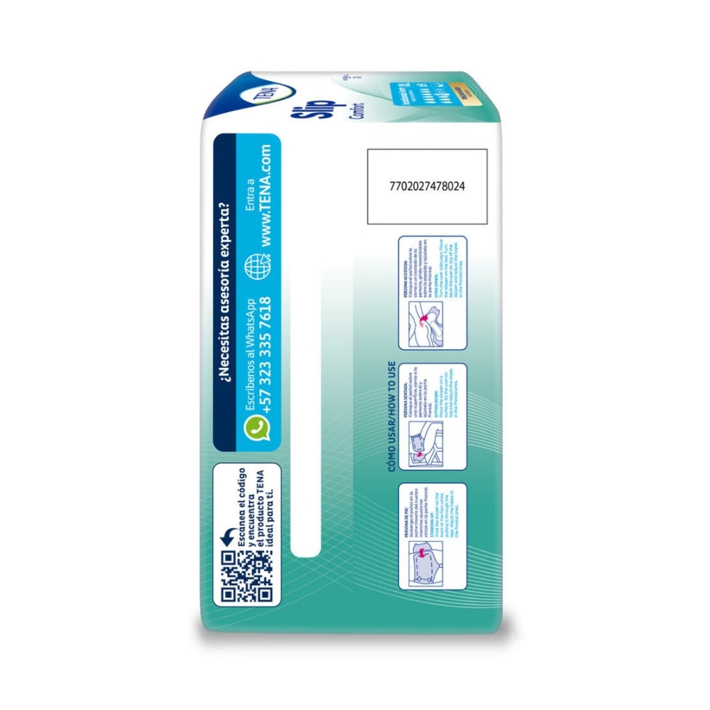 PAÑAL TENA SLIP COMFORT TALLA XL BOLSA X 9 UNDS
