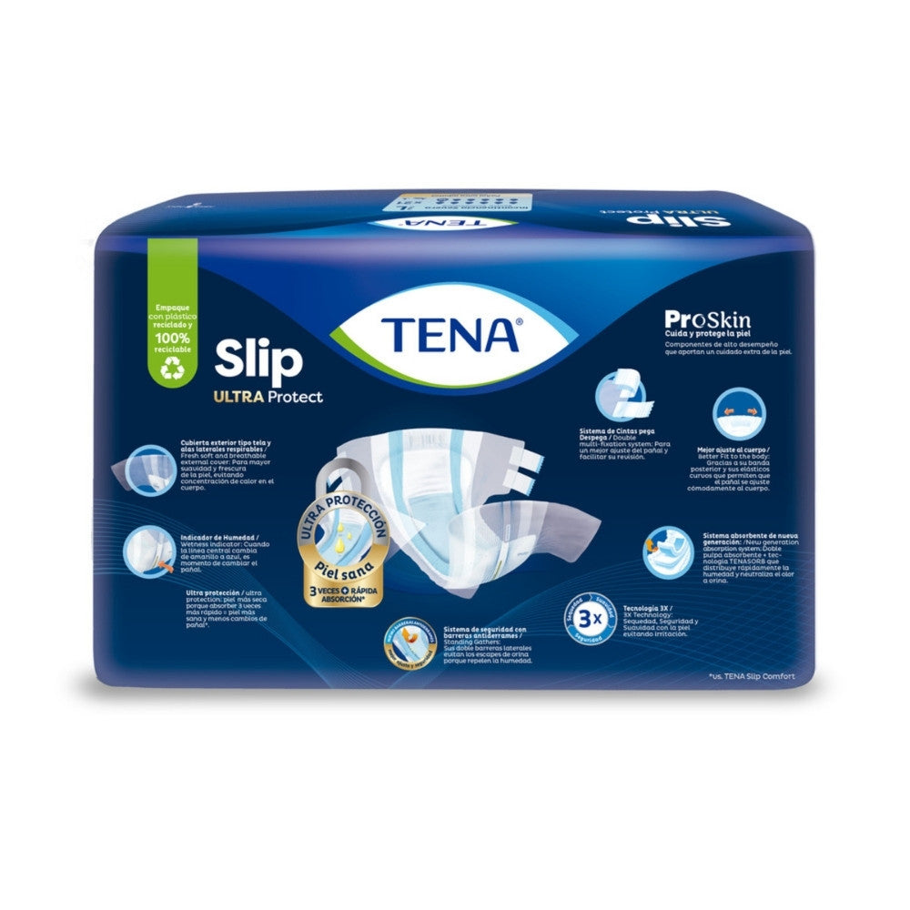 PAÑAL TENA SLIP ULTRA PROTECT TALLA L BOLSA X 21 UNDS
