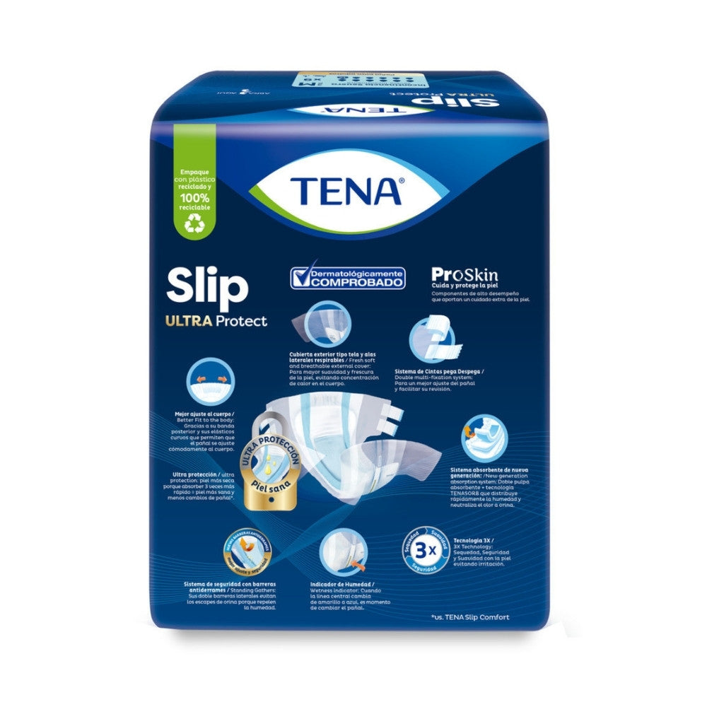 PAÑAL TENA SLIP ULTRA PROTECT TALLA M BOLSA X 9 UNDS