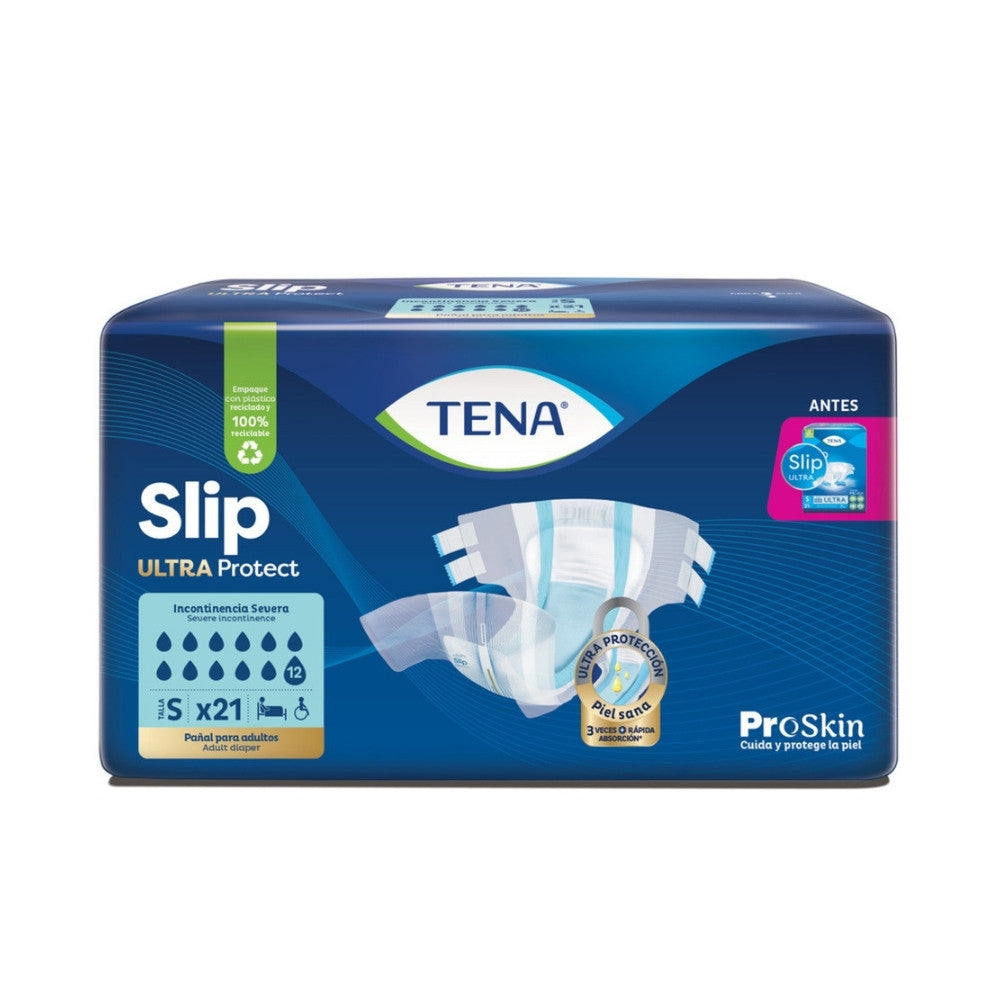 PAÑAL TENA SLIP ULTRA PROTECT TALLA S BOLSA X 21 UNDS
