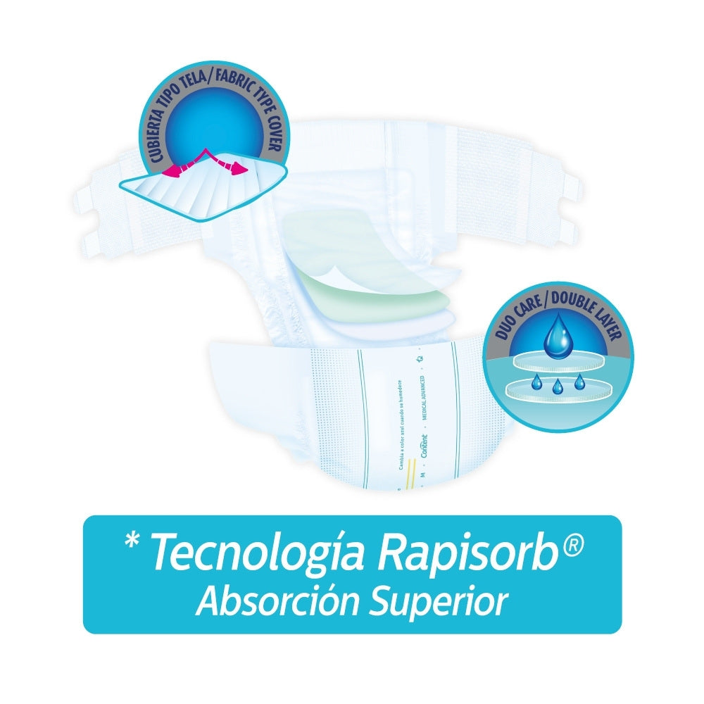 PAÑALES CONTENT MEDICAL ADVANCED M BOLSA X 16 UNDS