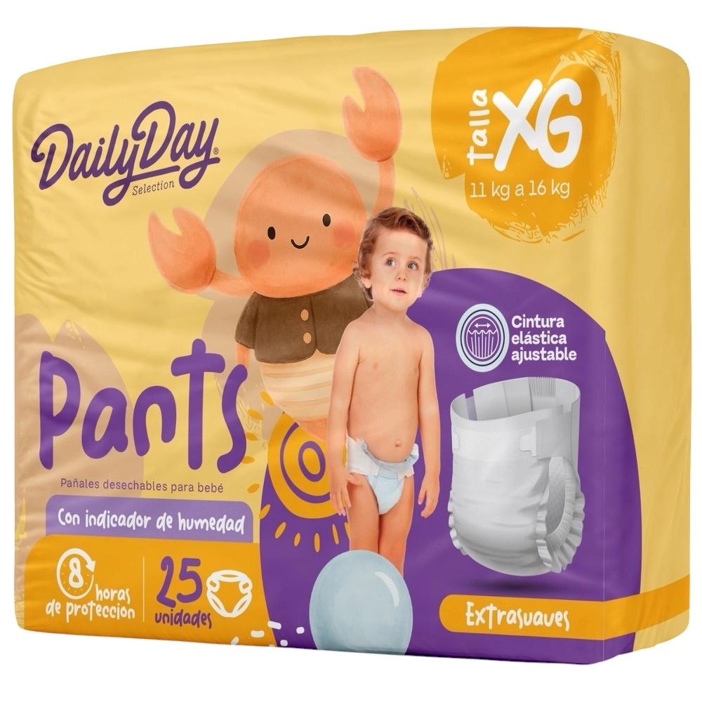 PAÑALES DAILYDAY PANTS TALLA XG BOLSA X 25 UNDS