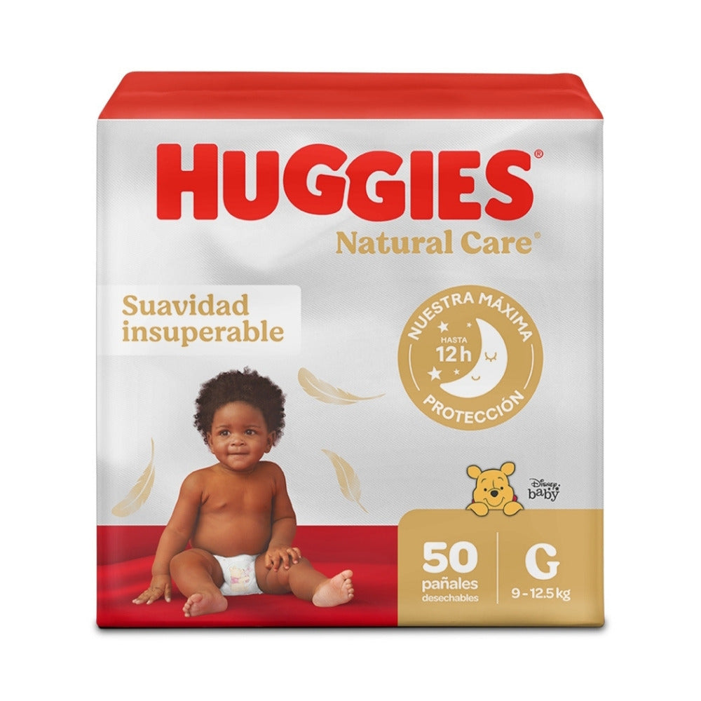 PAÑALES HUGGIES NATURAL CARE ETAPA 3 BOLSA X 50 UNDS