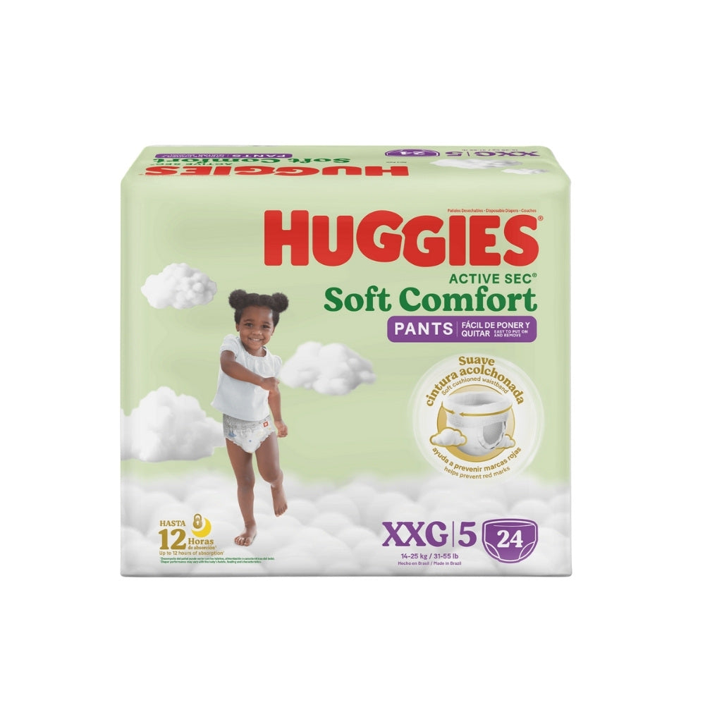 PAÑALES HUGGIES PANTS ACTIVE SEC ETAPA 5 BOLSA X 24 UNDS