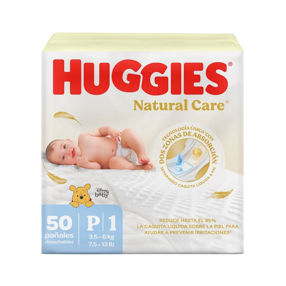 PAÑALES HUGGIES RECIEN NACIDO ETAPA 1 BOLSA X 50 UNDS