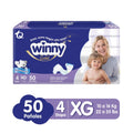 PAÑALES WINNY GOLD ETAPA 4 BOLSA X 50 UNDS