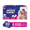 PAÑALES WINNY GOLD ETAPA 6 BOLSA X 50 UNDS