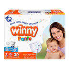 PAÑALES WINNY PANTS ETAPA 3+TOALLITAS BOLSA X 30 UNDS
