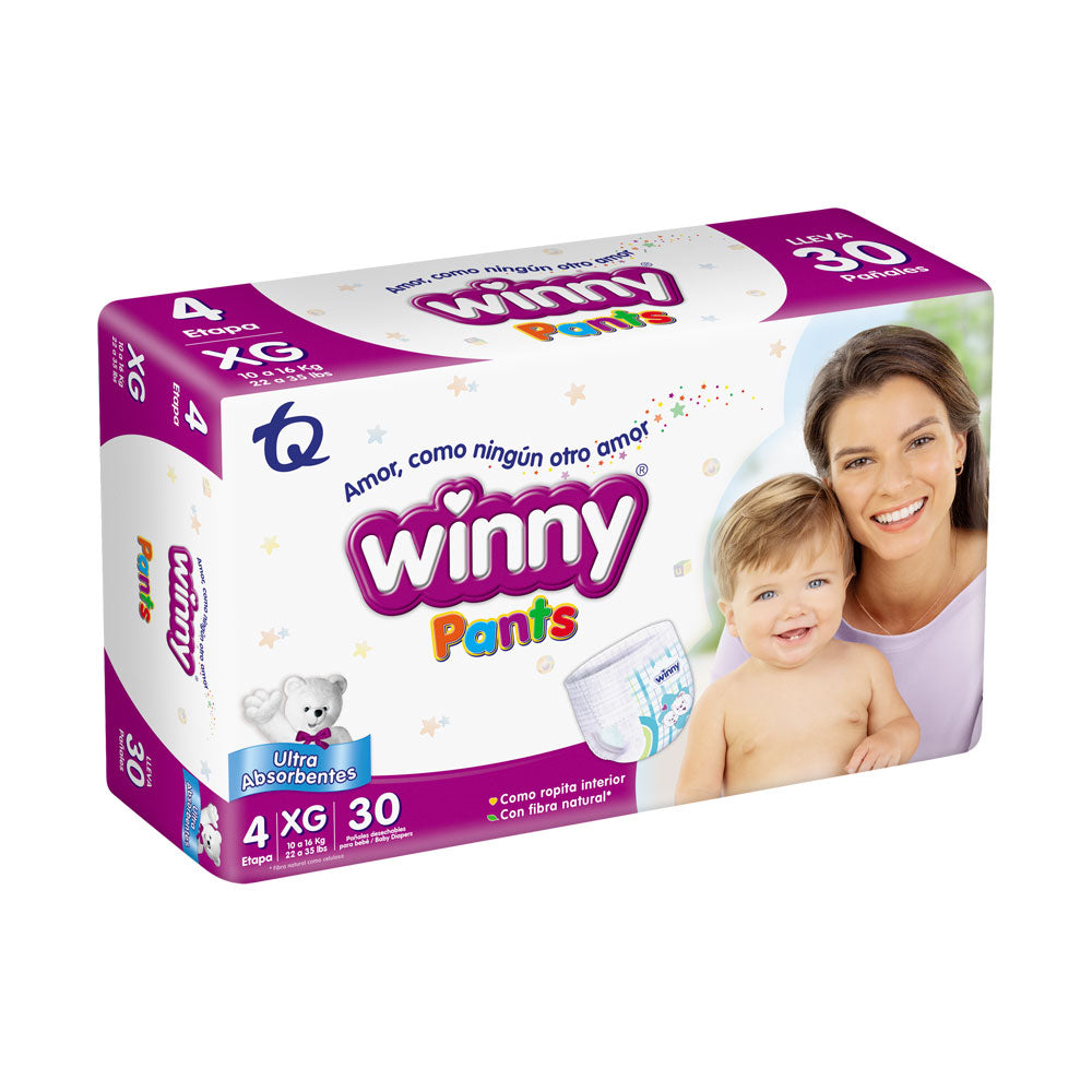 PAÑALES WINNY PANTS ETAPA 4 BOLSA X 30 UNDS