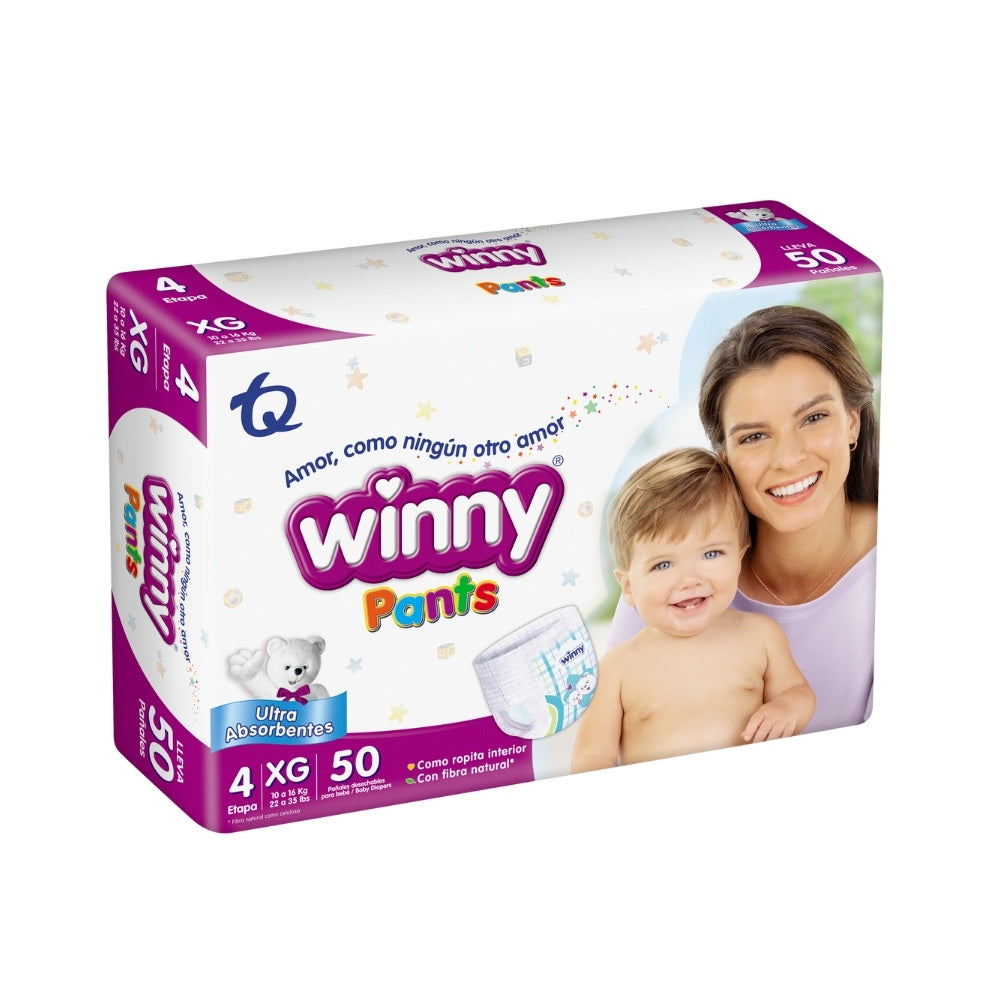 PAÑALES WINNY PANTS ETAPA 4 BOLSA X 50 UNDS