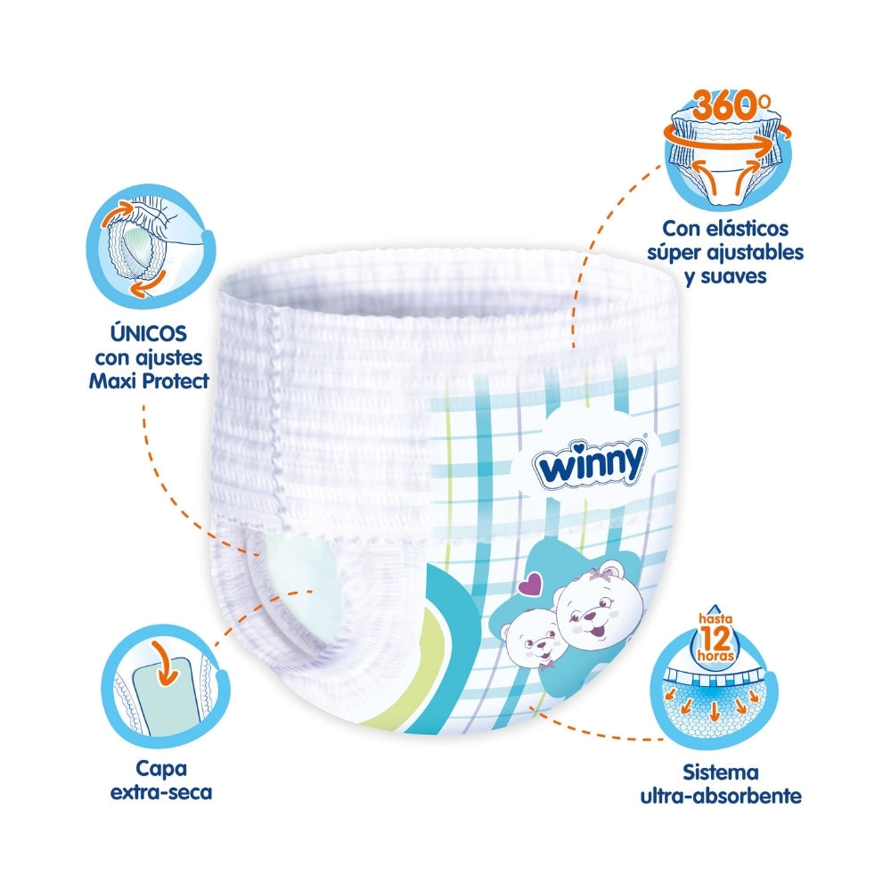 PAÑALES WINNY PANTS ETAPA 4 BOLSA X 50 UNDS