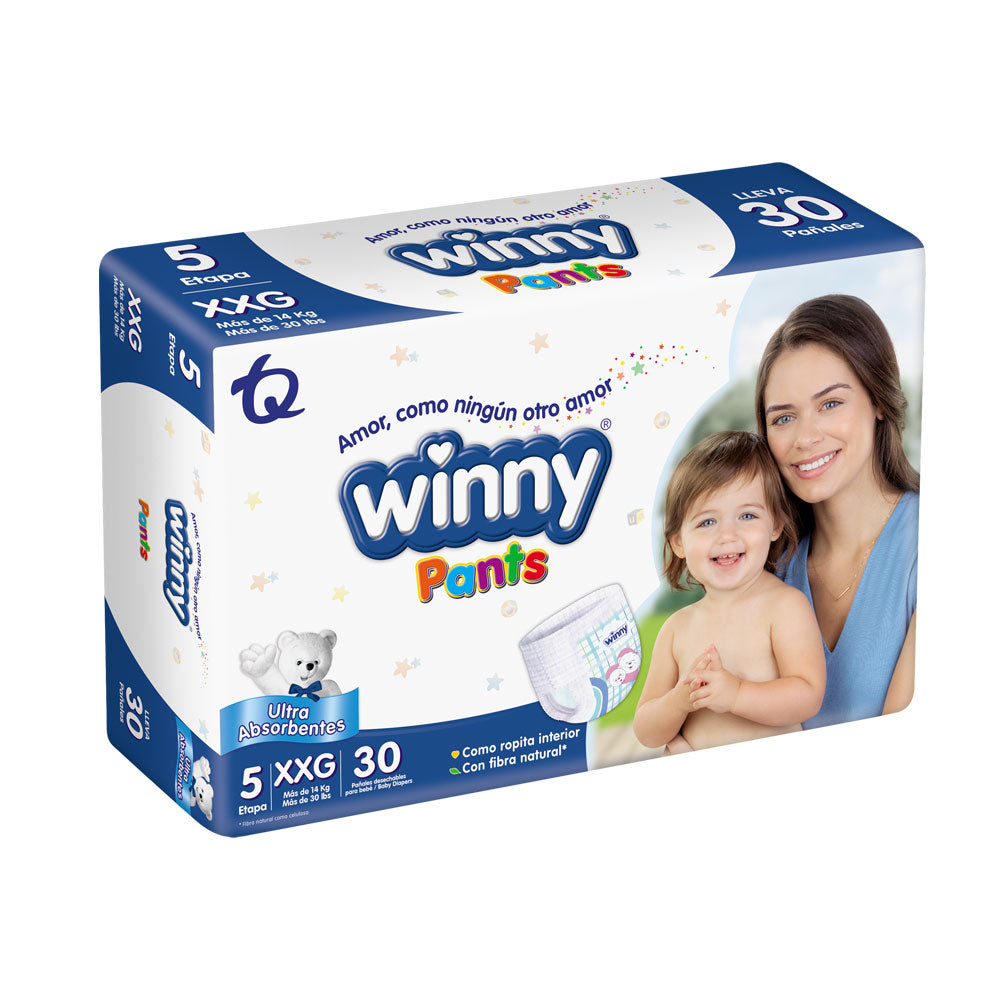 PAÑALES WINNY PANTS ETAPA 5 BOLSA X 30 UNDS
