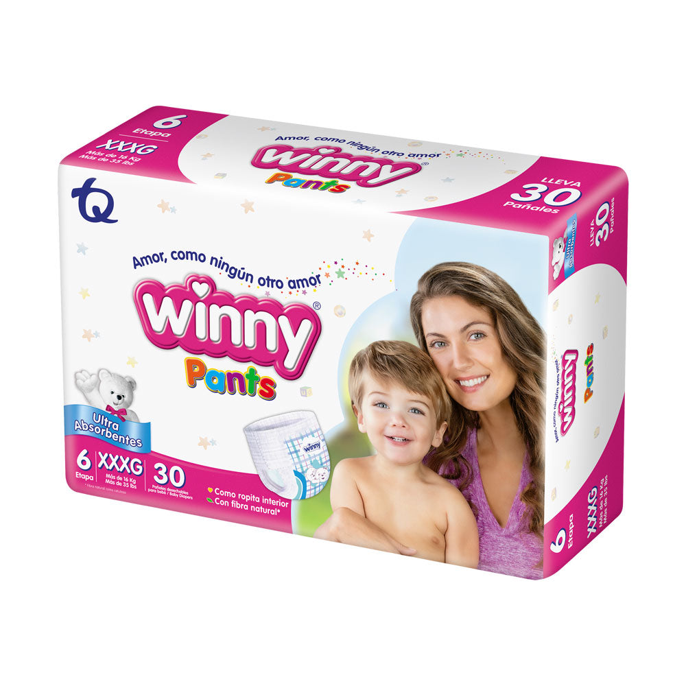 PAÑALES WINNY PANTS ETAPA 6 BOLSA X 30 UNDS
