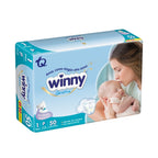 PAÑALES WINNY SENSITIVE ET 1 + TOALLITAS RN X20 BOLSA X 50 UNDS
