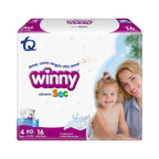 PAÑALES WINNY ULTRATRIM SEC ET 4 BOLSA X 16 UNDS