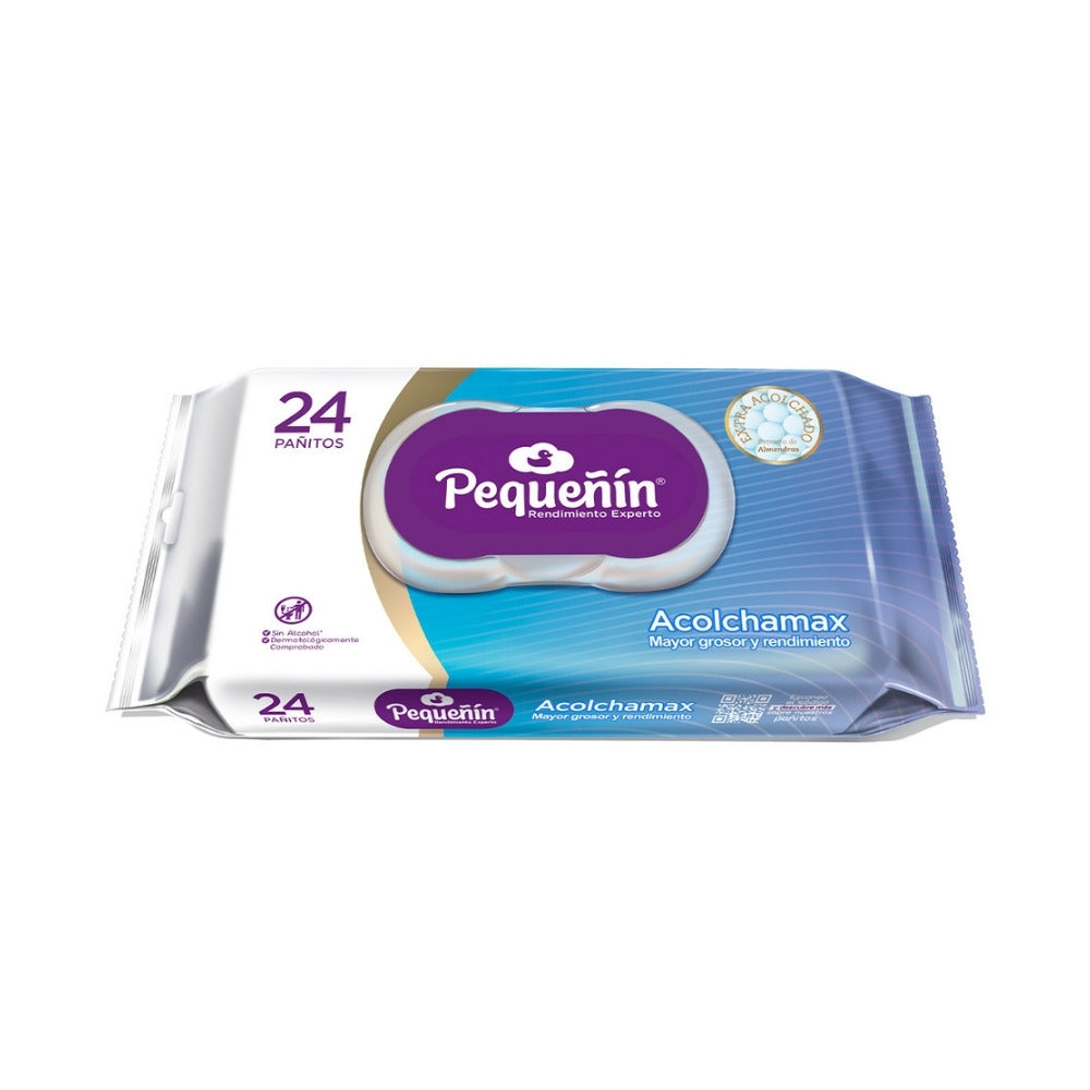 PAÑITOS HUMEDOS PEQUEÑIN ACOLCHAMAX BOLSA X 24 UNDS