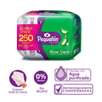 PAÑITOS HUMEDOS PEQUEÑIN ALOE VERA OFERTA X 250 UNDS