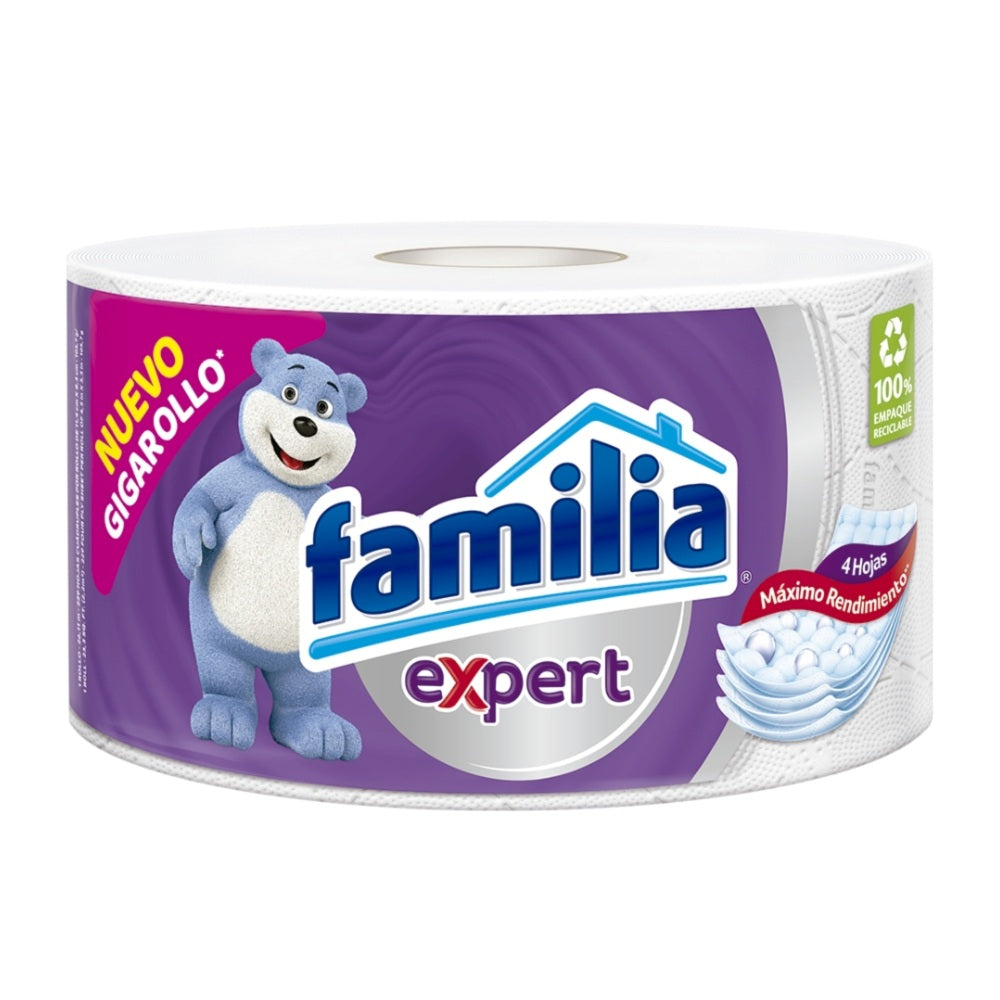 PAPEL HIGIENICO FAMILIA EXPERT ROLLO X 1 UND