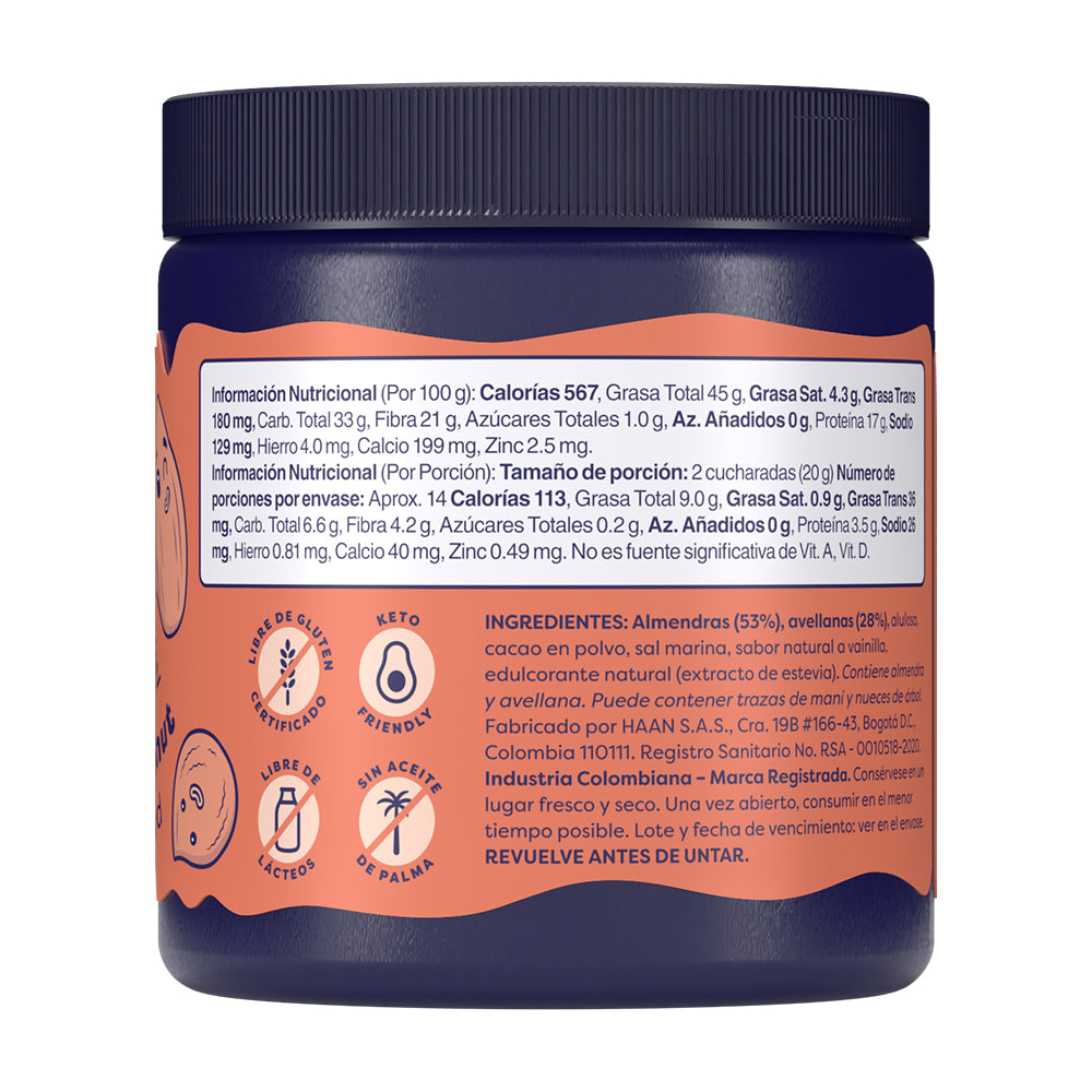 PARANICE ESPARCIBLE CHOCO AVELLANA CROCANTE POTE 284 G