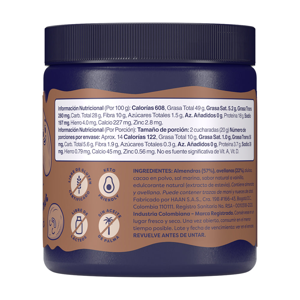 PARANICE ESPARCIBLE CHOCOAVELLANA POTE 284 G