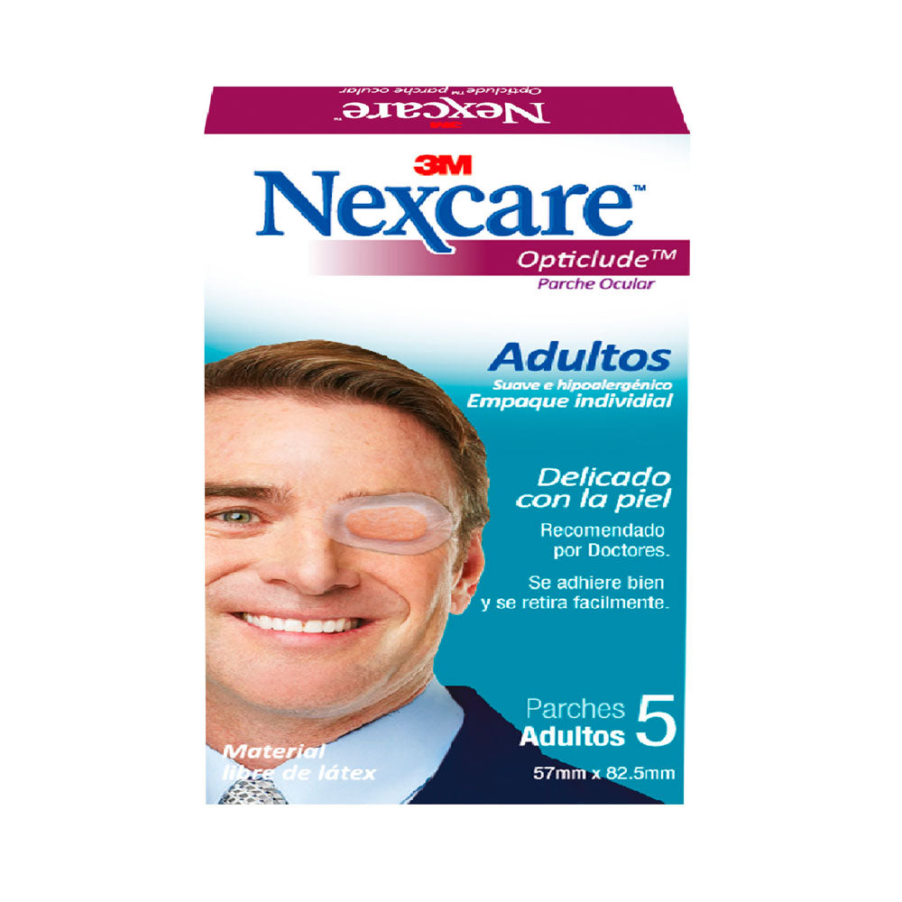 PARCHE OCULAR 3M NEXCARE ADULTOS CAJA X 5 UNDS