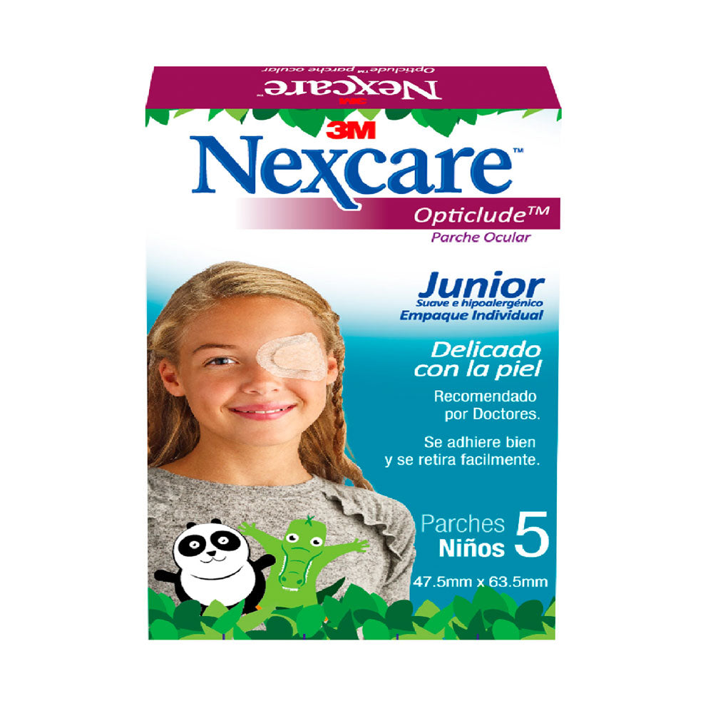 PARCHE OCULAR 3M NEXCARE NIÑOS CAJA X 5 UNDS