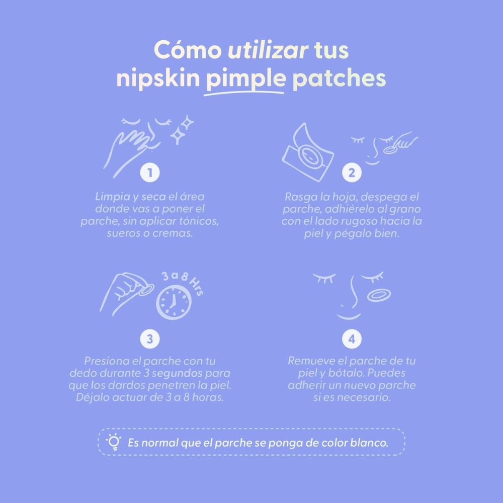 PARCHES PARA GRANOS NIPSKIN CON MICRO CAPSULAS BOLSA X 9 UNDS