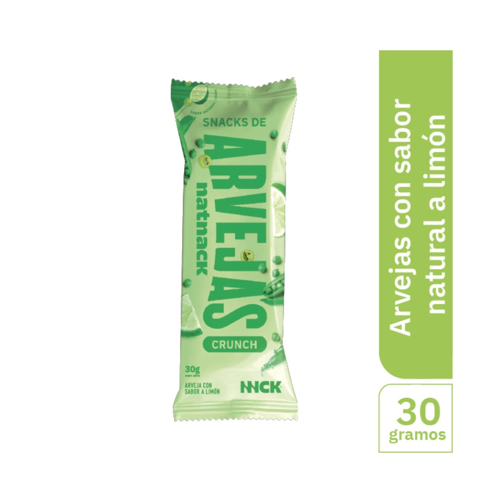 PASABOCAS NAT NACK ARVEJA LIMÓN BOLSA 30 G