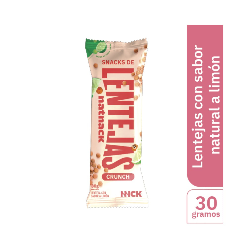 PASABOCAS NAT NACK LENTEJA LIMÓN BOLSA 30 G