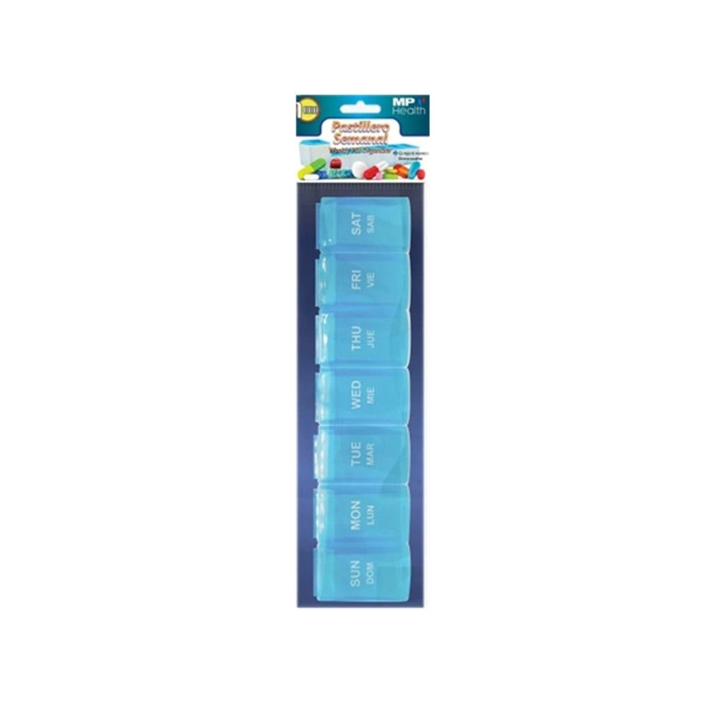 PASTILLERO SEMANAL DESMONTABLE AZUL ESTUCHE X 1 UND