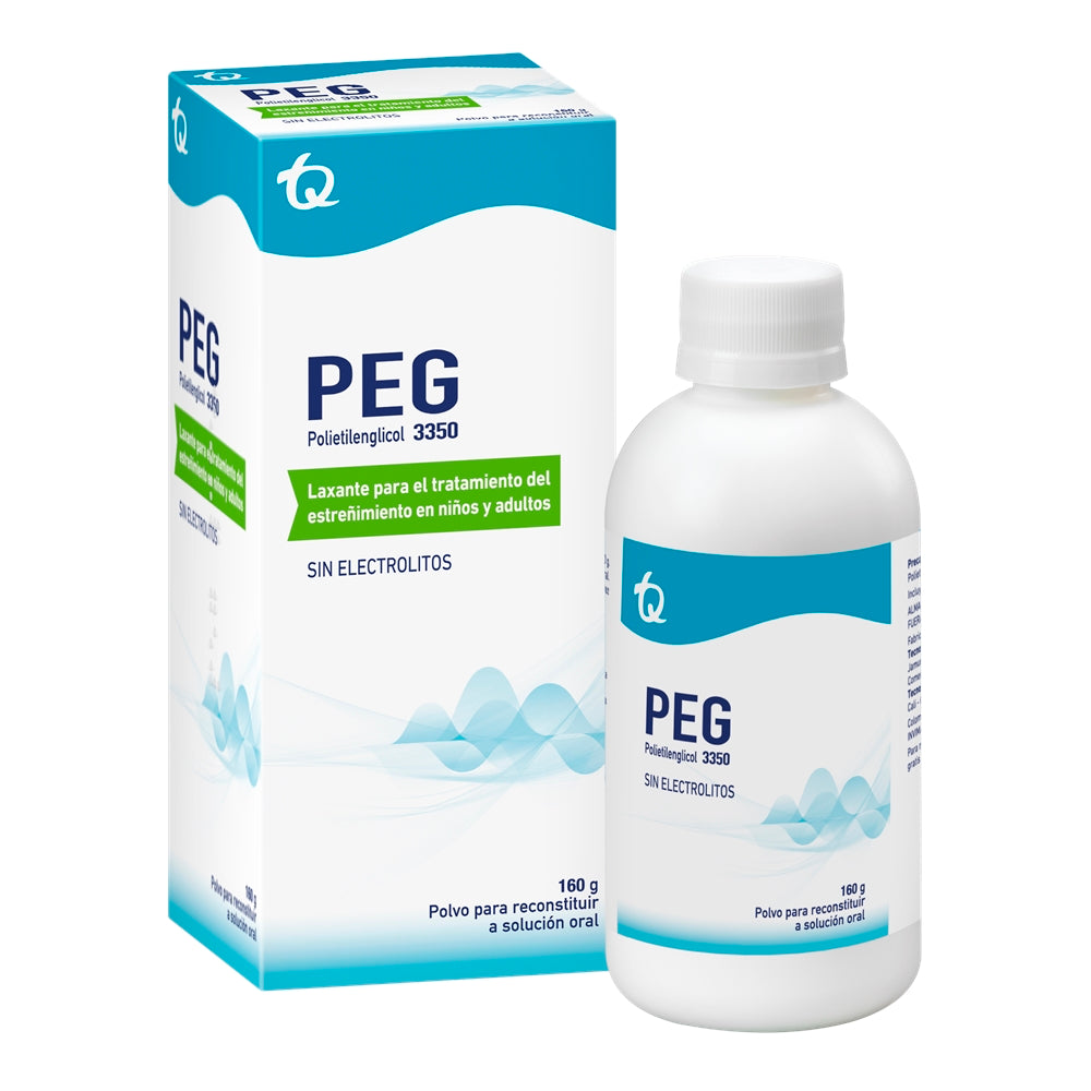 PEG POLIETILENGLICOL 3350 POLVO CAJA 160 G