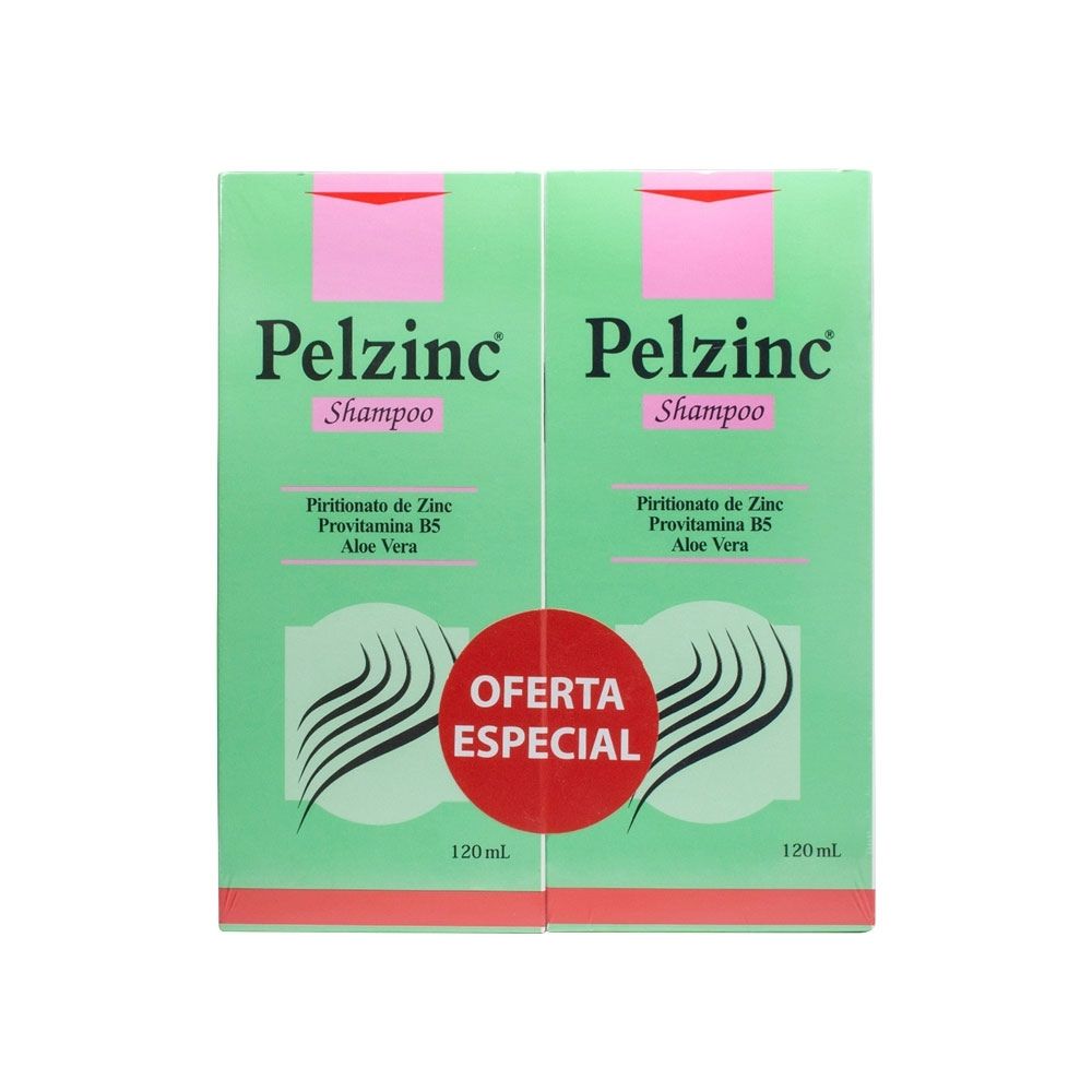 PELZINC SHAMPOO 120 ML OFERTA X 2 UNDS