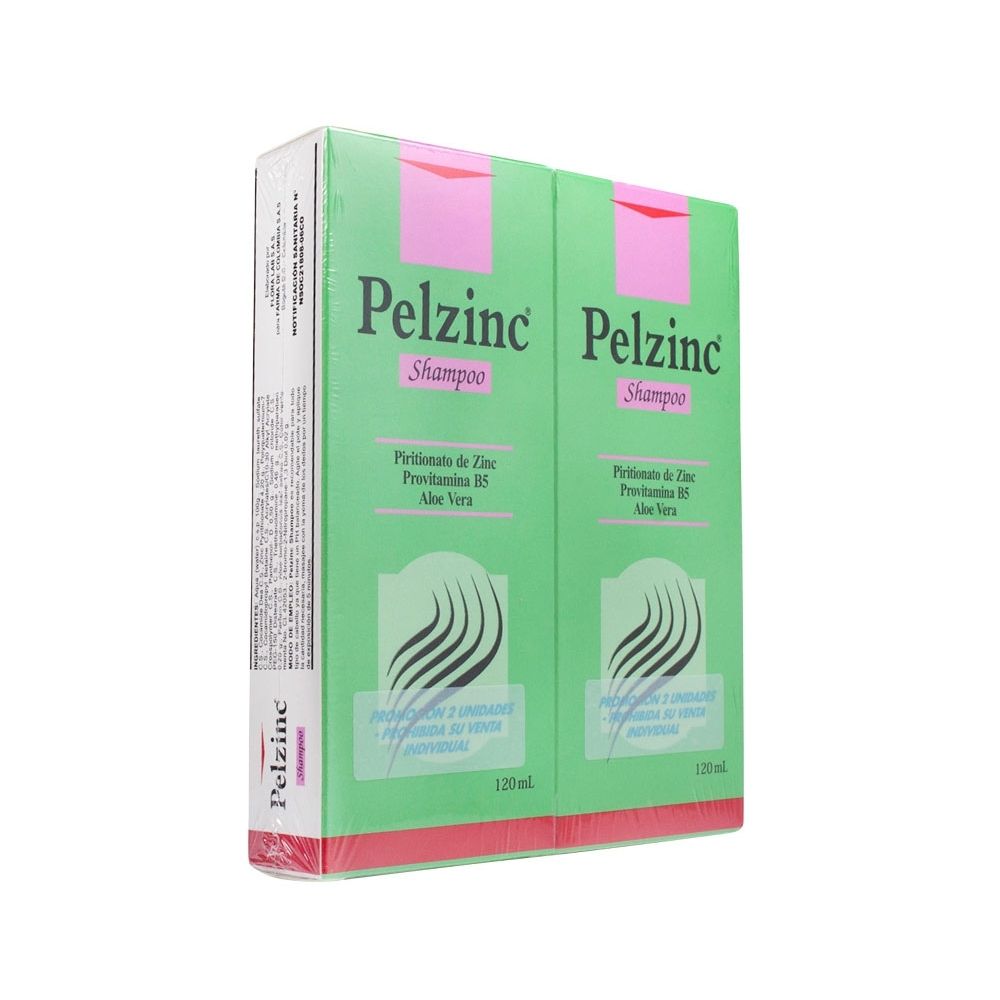 PELZINC SHAMPOO 120 ML OFERTA X 2 UNDS