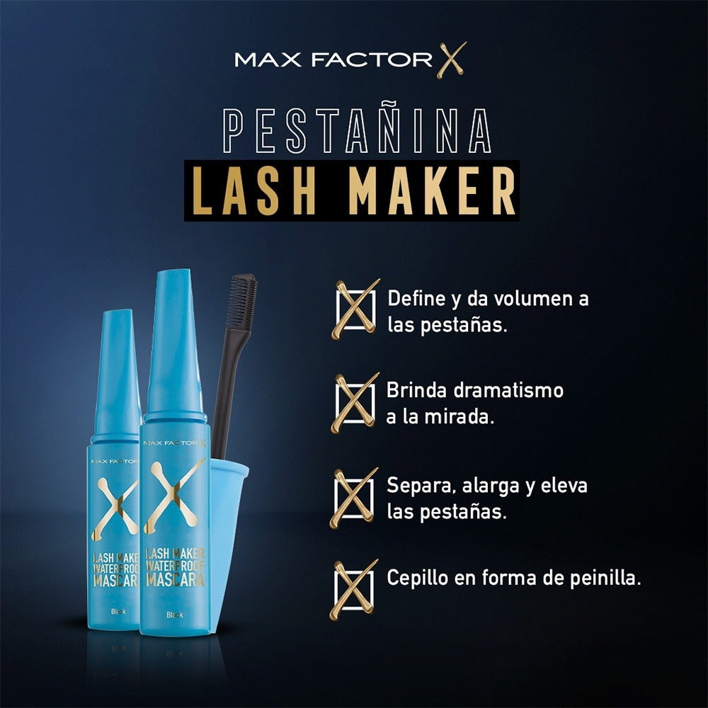 PESTAÑINA LASH MAKER NEGRO TUBO X 1 UND