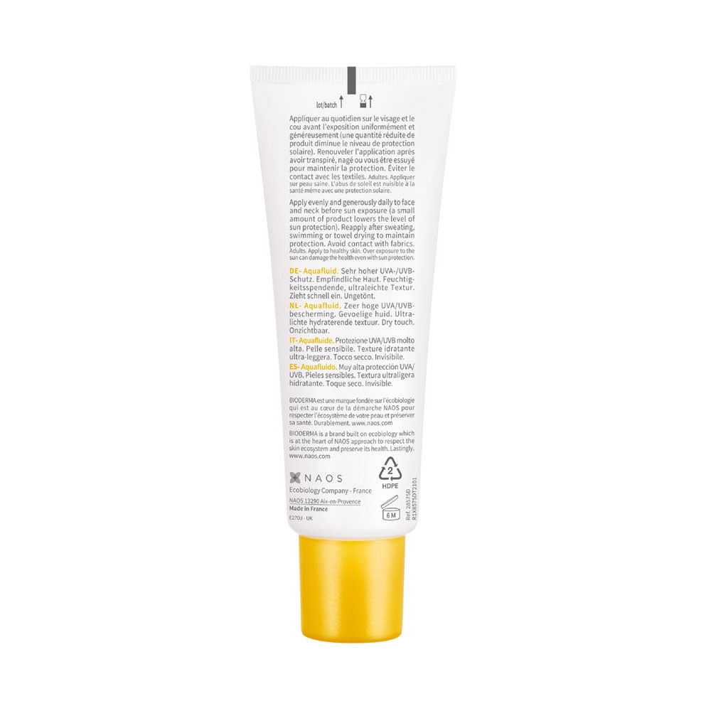 PHOTODERM AQUAFLUID NEUTRO SPF 50+ BIODERMA CAJA 40 ML