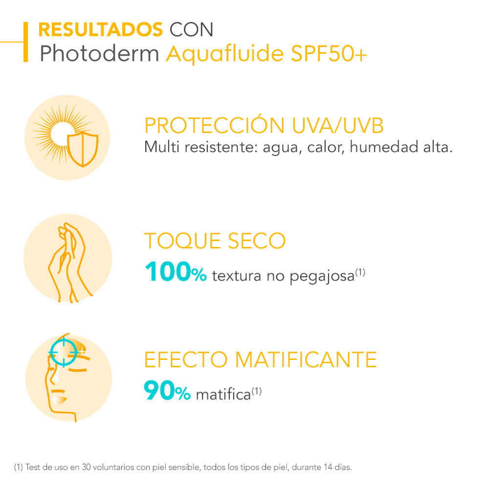 PHOTODERM AQUAFLUID NEUTRO SPF 50+ BIODERMA CAJA 40 ML