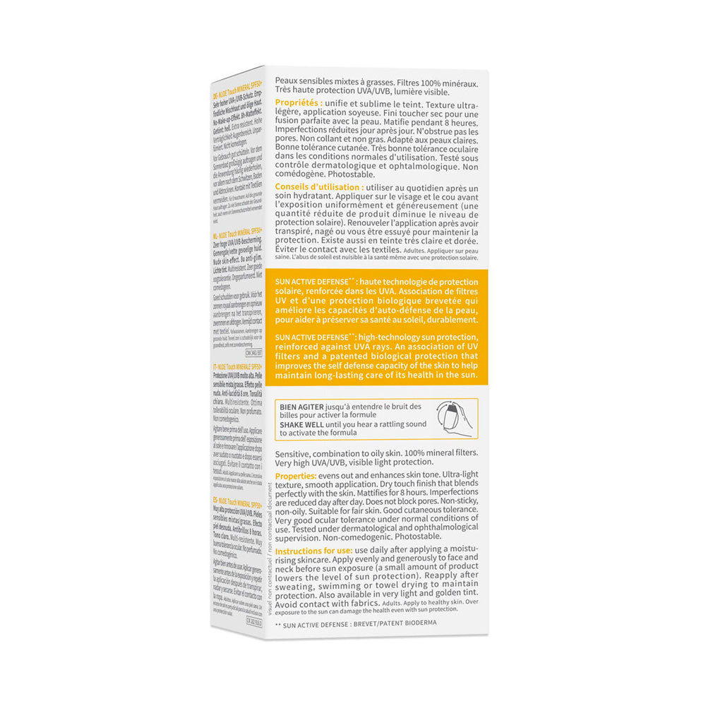 PHOTODERM NUDE TOUCH CLARO SPF 50+ BIODERMA CAJA 40 G