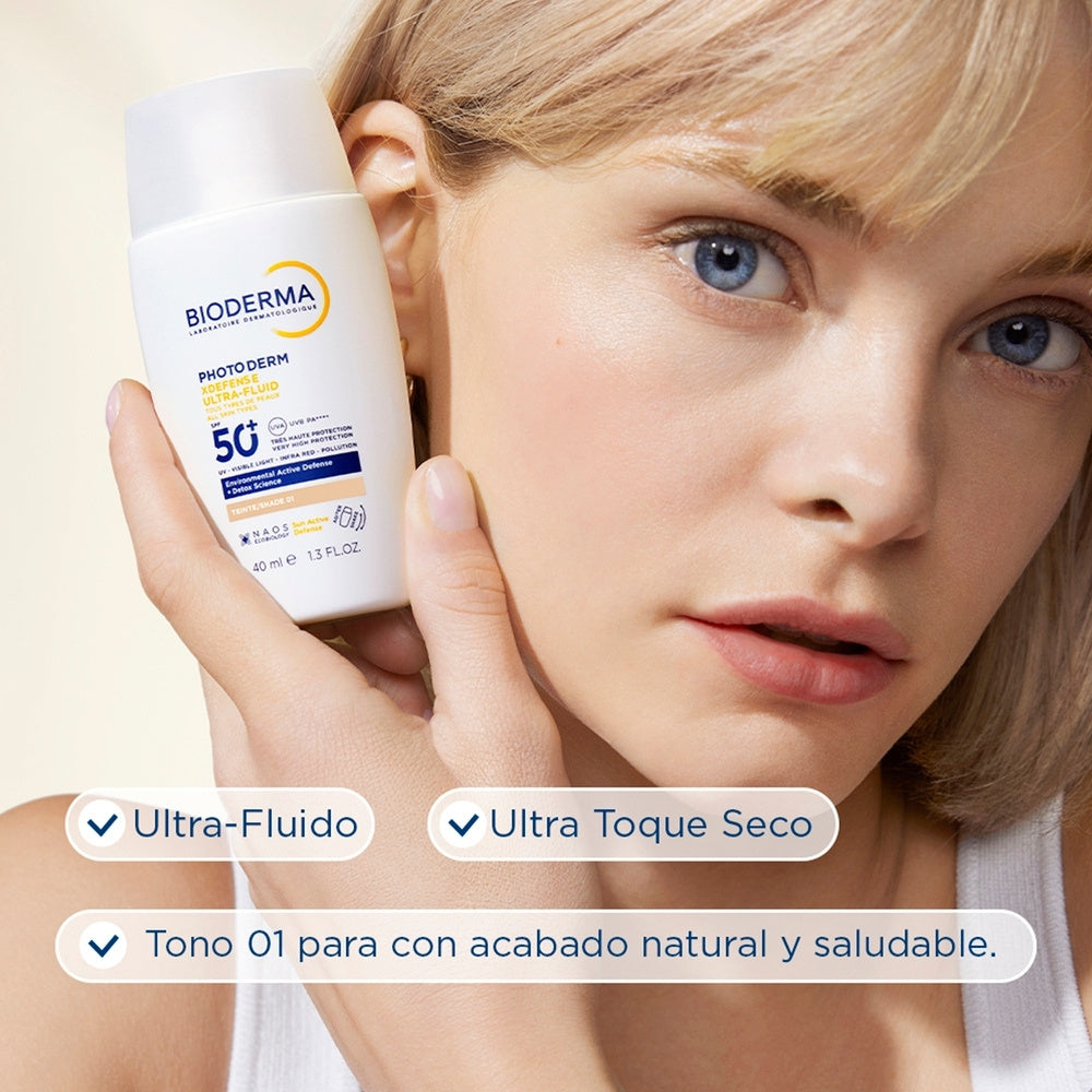 PHOTODERM XDEFENSE ULTRA-FLUID SPF 50+ TONO 01 BIODERMA FRASCO 40 ML