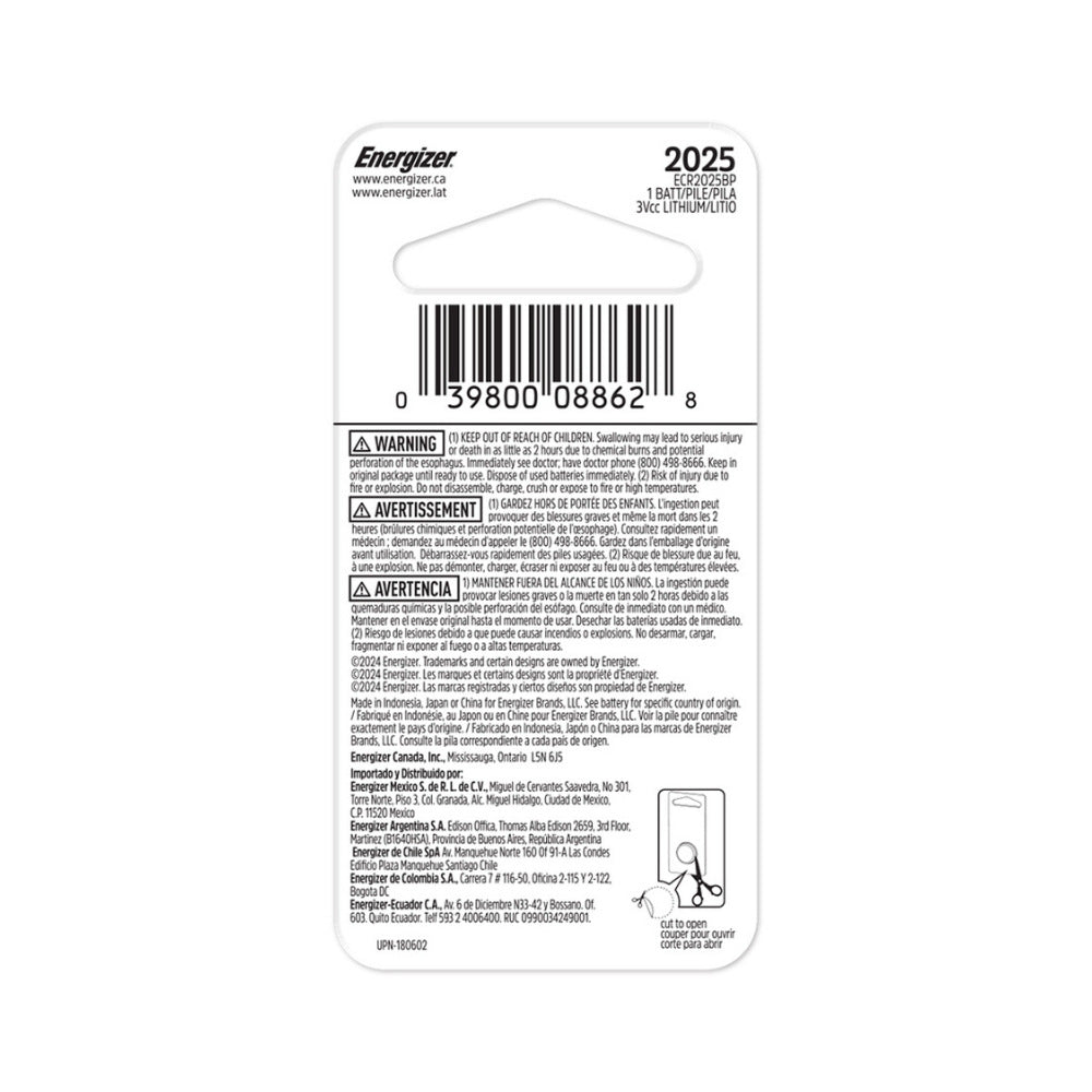 PILA ENERGIZER LITIO 2025 X 1 UND