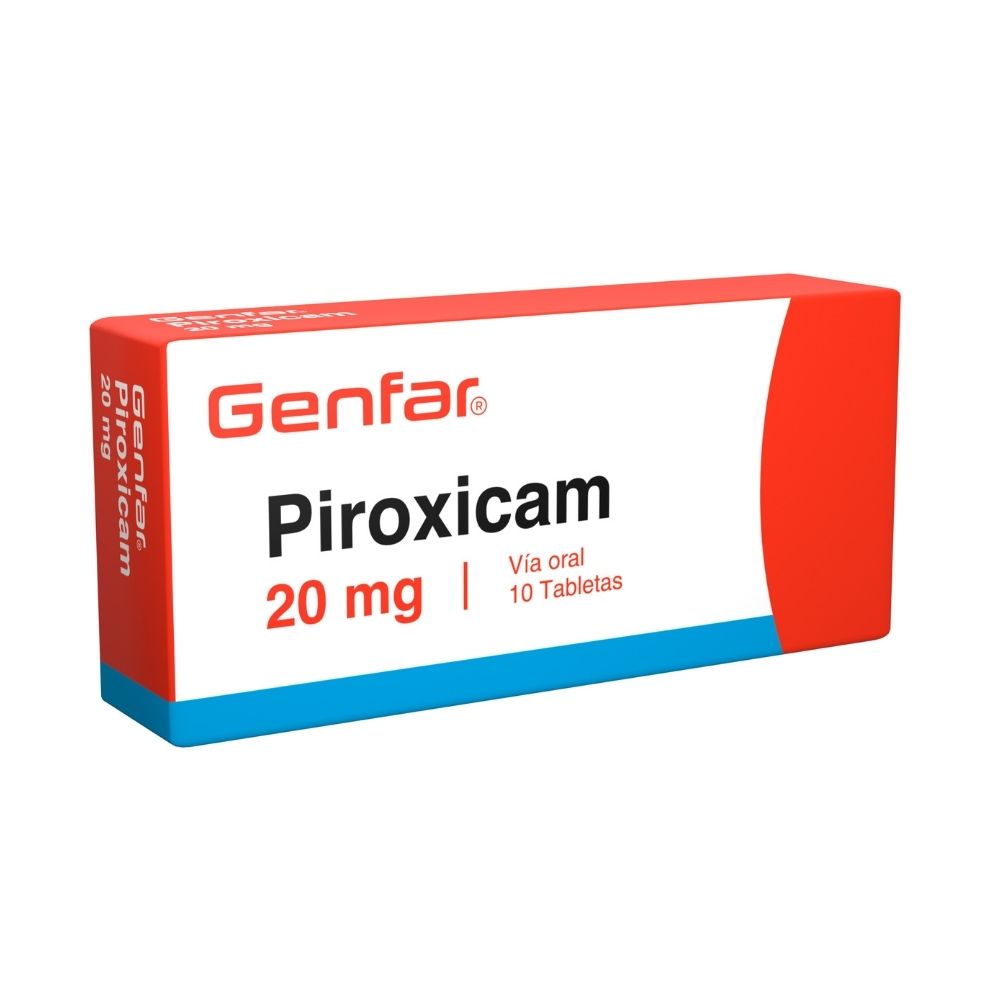 PIROXICAM GENFAR TABLETAS 20 MG CAJA X 10 UNDS