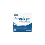 PIROXICAM SOLUCION INYECTABLE 40MG/2ML AMPOLLA X 5 UNDS