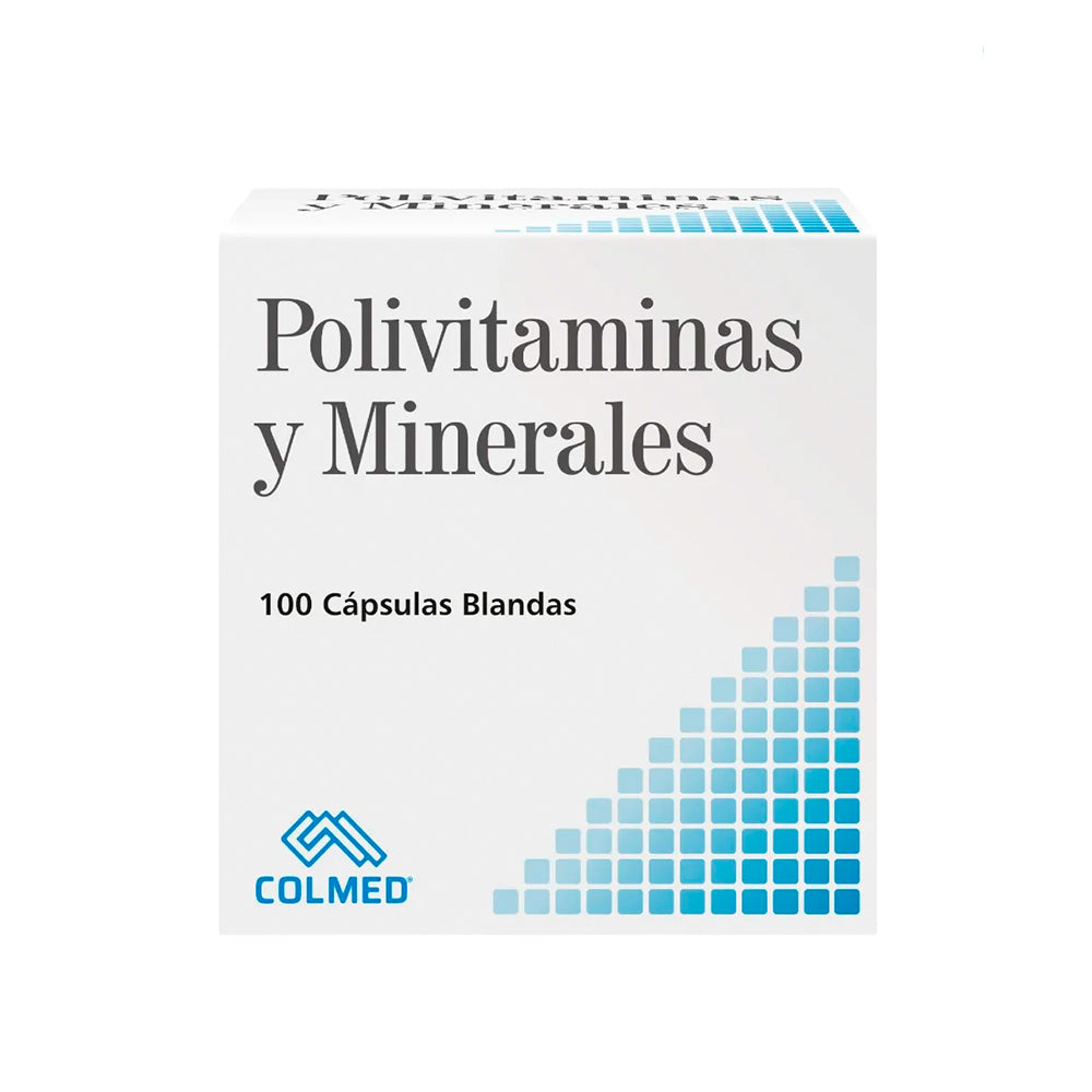 POLIVITAMINAS Y MINERALES.PCAP CAPSULAS CAJA 100UNDS