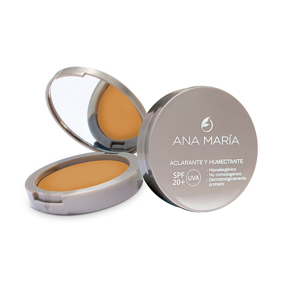 POLVO COMPACTO ANA MARIA ACLARANTE SANDALO CAJA 15 G