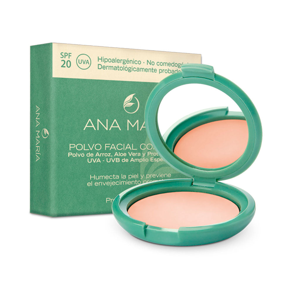 POLVO COMPACTO ANA MARIA NATURAL #6 SPF 20 CAJA 15 G