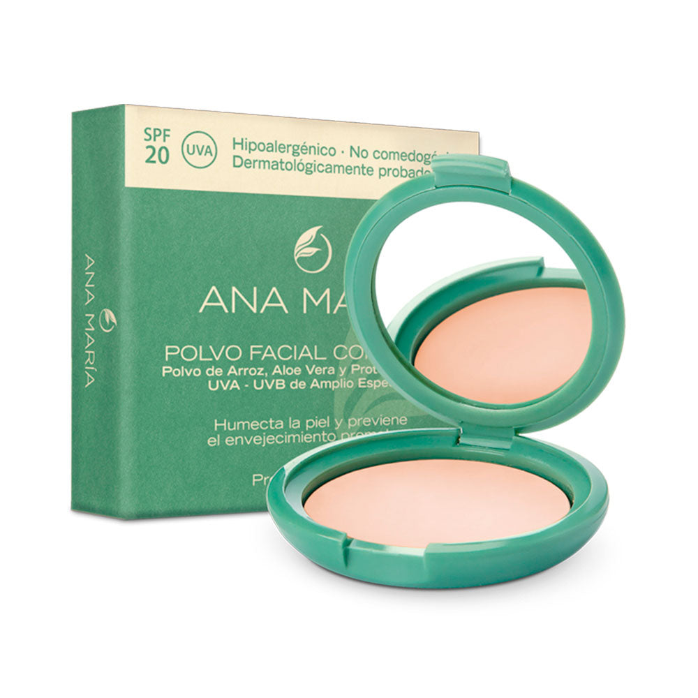 POLVO COMPACTO ANA MARIA PERLA #2 SPF 20 CAJA 15 G