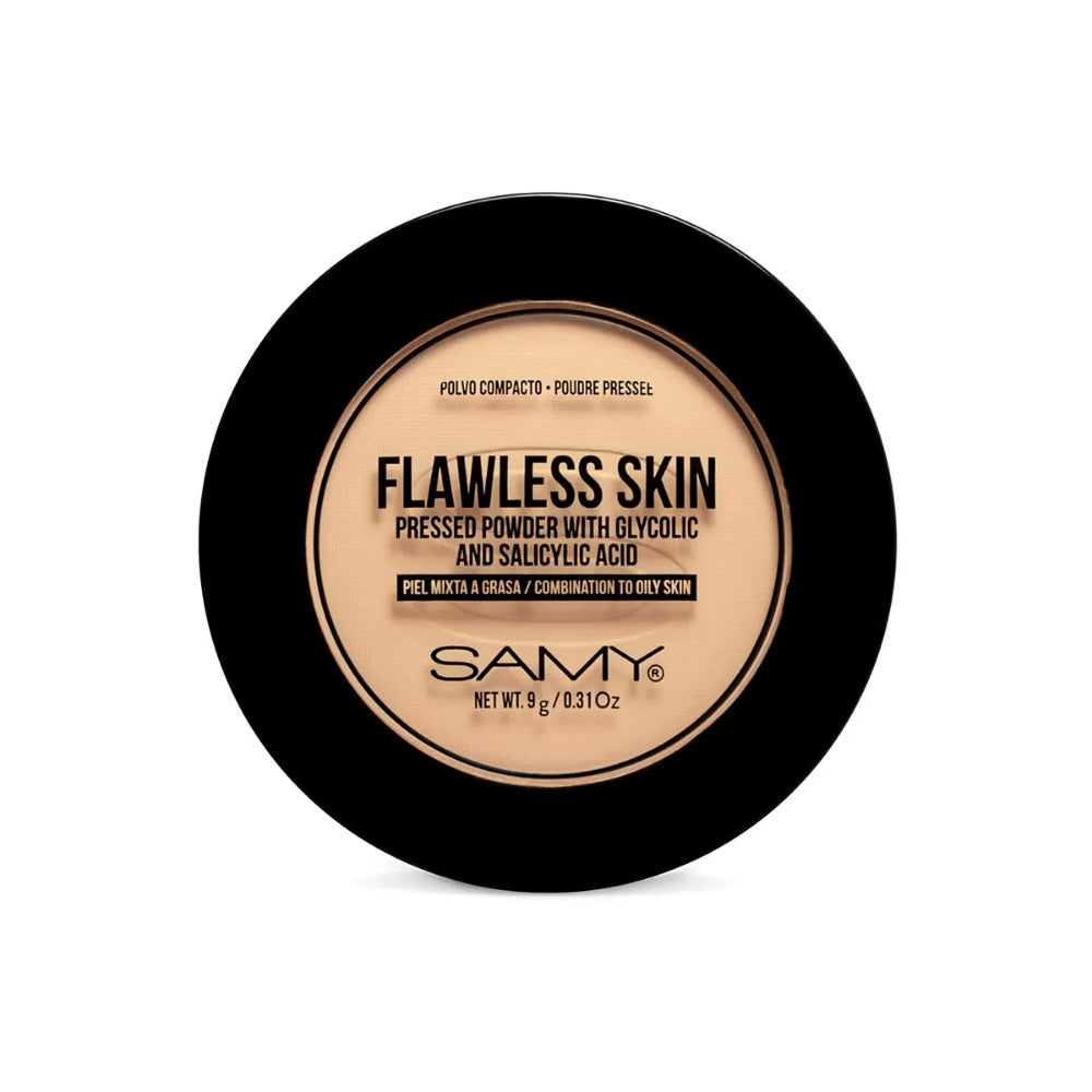 POLVO COMPACTO SAMY N 02 BEIGE PIEL MIXTA A GRASA CAJA 9 G